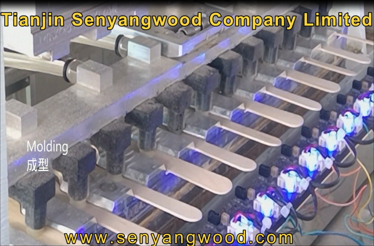 Intelligent production line for wooden cutlery from Tianjin Senyangwood Co., Limited